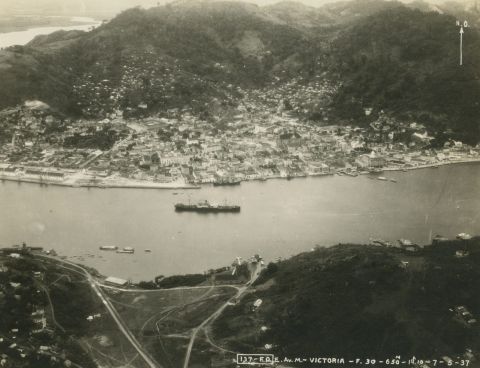 Vitória vista do alto — Espírito Santo, 1937