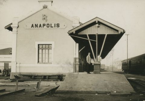 Estação ferroviária de Anápolis — Goiás, 1958