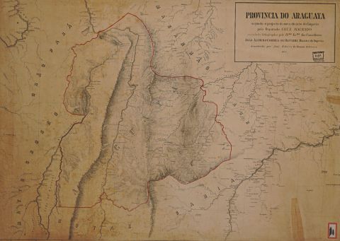 Mapa da Província do Araguaia — Tocantins, 1873
