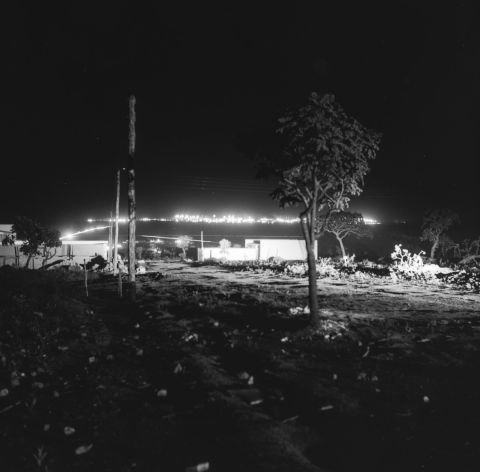 As obras de Brasília à noite — Distrito Federal, 1959