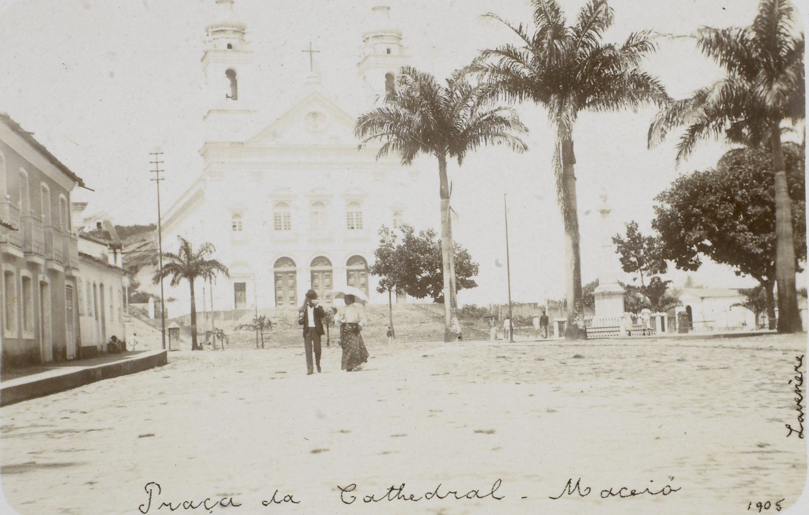 Praça da Catedral, Maceió — Alagoas, 1905 (fotografia histórica)