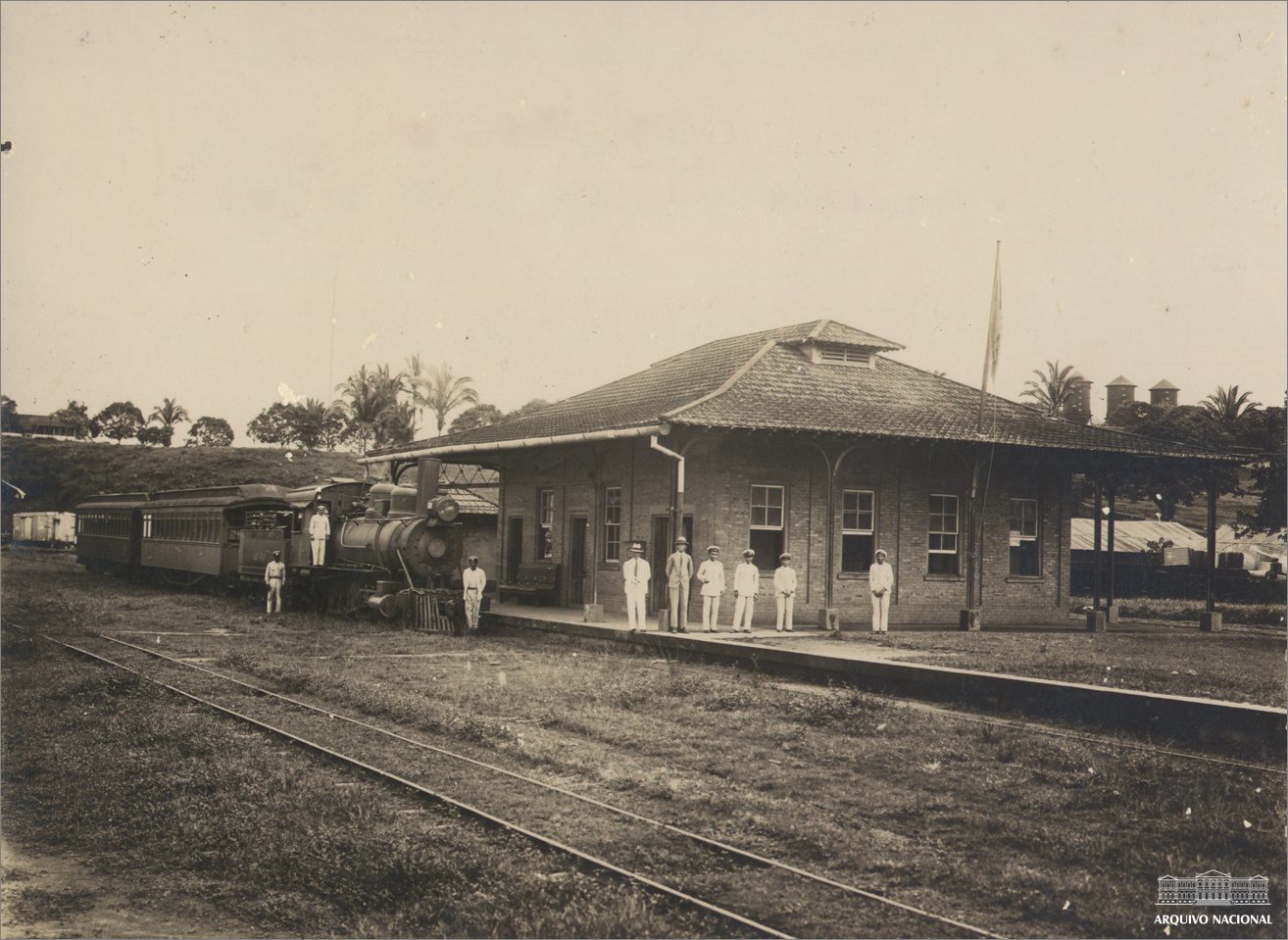 Estação da Madeira-Mamoré — Rondônia, c. 1910 (fotografia histórica)