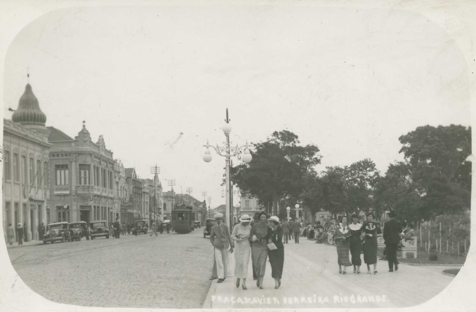 Praça Xavier Ferreira, Rio Grande — Rio Grande do Sul, Fevereiro de 1937 (fotografia histórica)