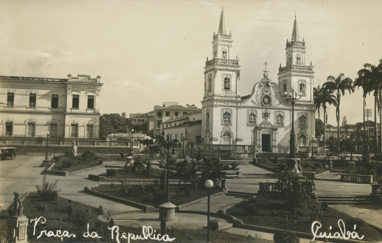 Praça da República, Cuiabá — Mato Grosso, 1941 (fotografia histórica)